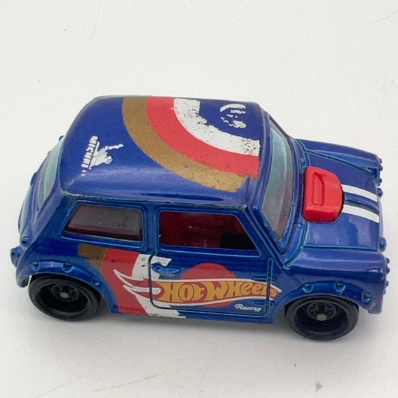 Hot Wheels Other - Hot Wheels Morris Mini 127 Racing‎ Blue Diecast Toy Car 2014 Malaysia